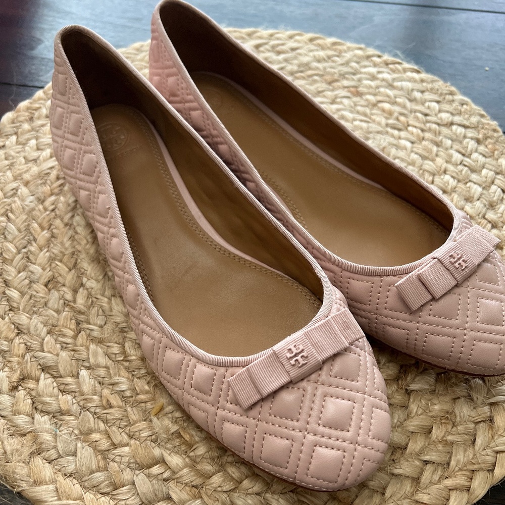 Tory Burch Quilted Pink Loafer